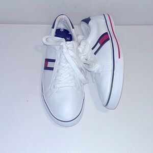Tommy Hilfiger leather logo retro sneakers
